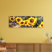 Impression sur toile Bouquet Floral Doré (Insitu(Salon))