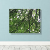 Impression sur toile Branches et Feuilles (Insitu (Plancher de Bois))