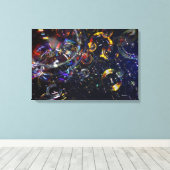 Impression sur toile Bubbles 24×16 (Insitu (Plancher de Bois))