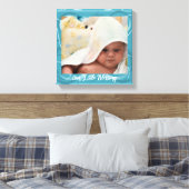 Impression sur toile cadre abstrait bleu photo béb (Insitu(Chambre))