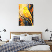 Impression sur toile Canari Doré Luxe Impasto (Insitu(Chambre))