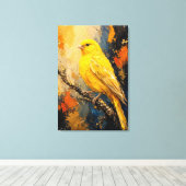 Impression sur toile Canari Doré Luxe Impasto (Insitu (Plancher de Bois))
