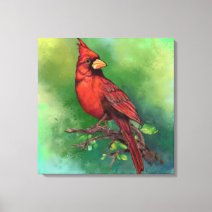 Impression sur toile Cardinal Rouge du Nord