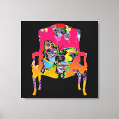 Impression sur toile Chaise Papillons (Recto)