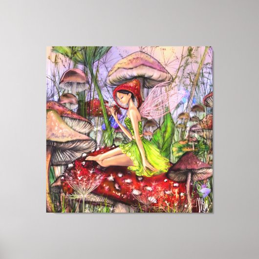 Impression sur toile Champignons Fantaisie (Recto)