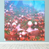 Impression sur toile Champignons Magiques (Insitu (Plancher de Bois))