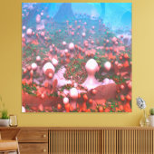 Impression sur toile Champignons Magiques (Insitu(Salon))