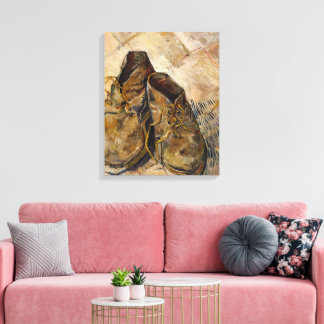 Impression sur toile "Chaussures" de Van Gogh