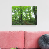 Impression sur toile Chemin à travers la forêt ver (Insitu(Salon))