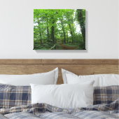 Impression sur toile Chemin à travers la forêt ver (Insitu(Chambre))