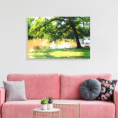 Impression sur toile Chêne au bord de l'eau (Insitu(Salon))