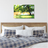 Impression sur toile Chêne au bord de l'eau (Insitu(Chambre))