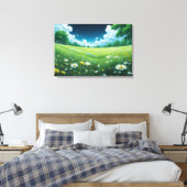 Impression sur toile Ciels de prairie rêveuse (Insitu(Chambre))
