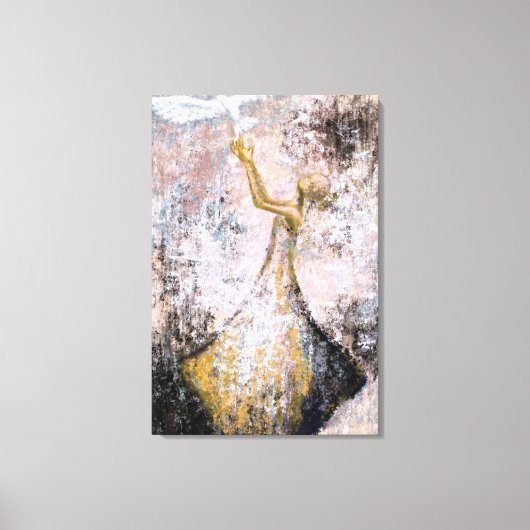 Impression sur toile Colombe blanche - Peinture ab (Recto)