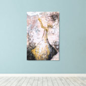 Impression sur toile Colombe blanche - Peinture ab (Insitu (Plancher de Bois))
