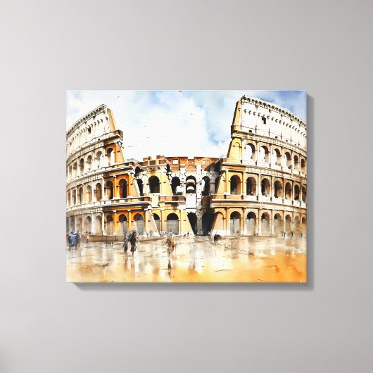 Impression sur toile Colosseum, Rome - Italie (Recto)