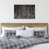 Impression sur toile - Coquelicots de solitude rou (Insitu(Chambre))
