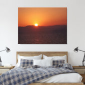 Impression sur toile Coucher de soleil, Montagne e (Insitu(Chambre))