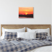 Impression sur toile Coucher de soleil sur la rivi (Insitu(Chambre))