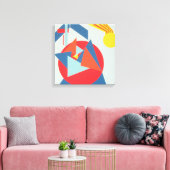 Impression sur toile coup de soleil géométrique gr (Insitu(Salon))