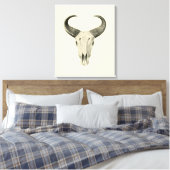 Impression sur toile Crâne de bœuf (Insitu(Chambre))