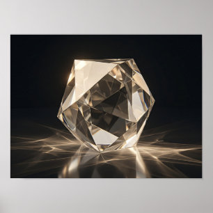 Impression sur toile Cristal à facettes Prisme Lum