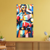 Impression sur toile cubisme Boxer (Insitu(Salon))