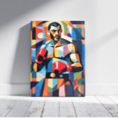 Impression sur toile cubisme Boxer