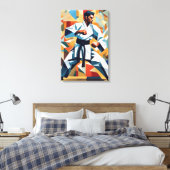 Impression sur toile Cubisme de Karaté (Insitu(Chambre))