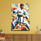 Impression sur toile Cubisme de Karaté (Insitu(Salon))