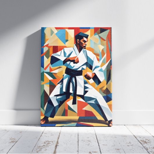 Impression sur toile Cubisme de Karaté