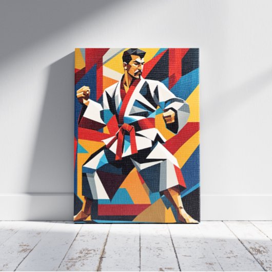 Impression sur toile Cubisme de Karaté