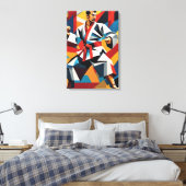 Impression sur toile Cubisme de Karaté (Insitu(Chambre))