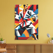 Impression sur toile Cubisme de Karaté (Insitu(Salon))