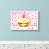 Impression sur toile Cupcake Canvas (Insitu (Plancher de Bois))