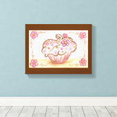 Impression sur toile Cupcake Canvas (Insitu (Plancher de Bois))