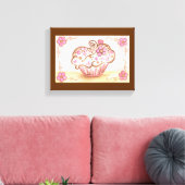 Impression sur toile Cupcake Canvas (Insitu(Salon))