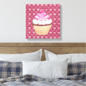 Impression sur toile Cupcake rose adorable (Insitu(Chambre))