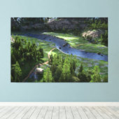 Impression sur toile Cwm Solitude (Insitu (Plancher de Bois))
