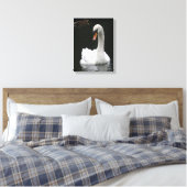Impression sur toile Cygne blanc (Insitu(Chambre))