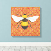 Impression sur toile d'abeille à l'aquarelle (Insitu (Plancher de Bois))