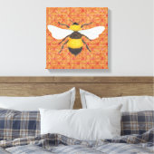 Impression sur toile d'abeille à l'aquarelle (Insitu(Chambre))