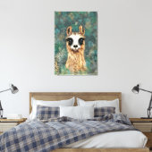 Impression sur toile d'alpaga drôle (Insitu(Chambre))