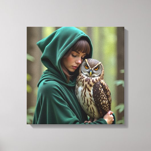 Impression sur toile (Dame de la forêt) (Recto)