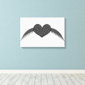 Impression sur toile d'amour ailé gothique (Insitu (Plancher de Bois))