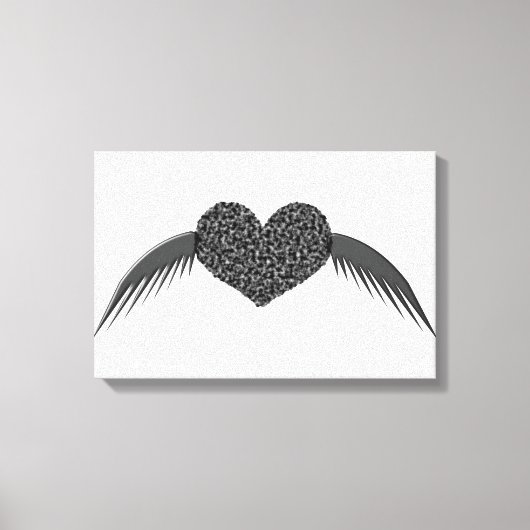 Impression sur toile d'amour ailé gothique (Recto)