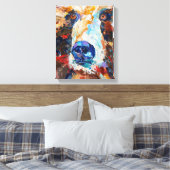 Impression sur toile "Dans le regard de l'ours" d' (Insitu(Chambre))