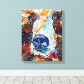 Impression sur toile "Dans le regard de l'ours" d' (Insitu (Plancher de Bois))