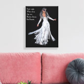 Impression sur toile Dark Fantasy Gothique Sorcièr (Insitu(Salon))