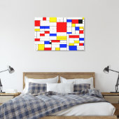 Impression sur toile d'art abstrait de style Piet (Insitu(Chambre))